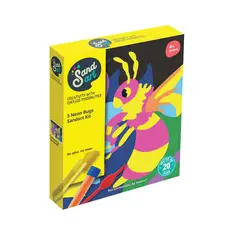 GENERICO - Arte con arena Bichos Neón actividad sensorial y creativa para niños. Estimula la concentración