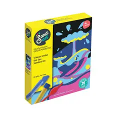 GENERICO - Kit de arte con arena diseña el fondo del mar en neón. Manualidad creativa para niños
