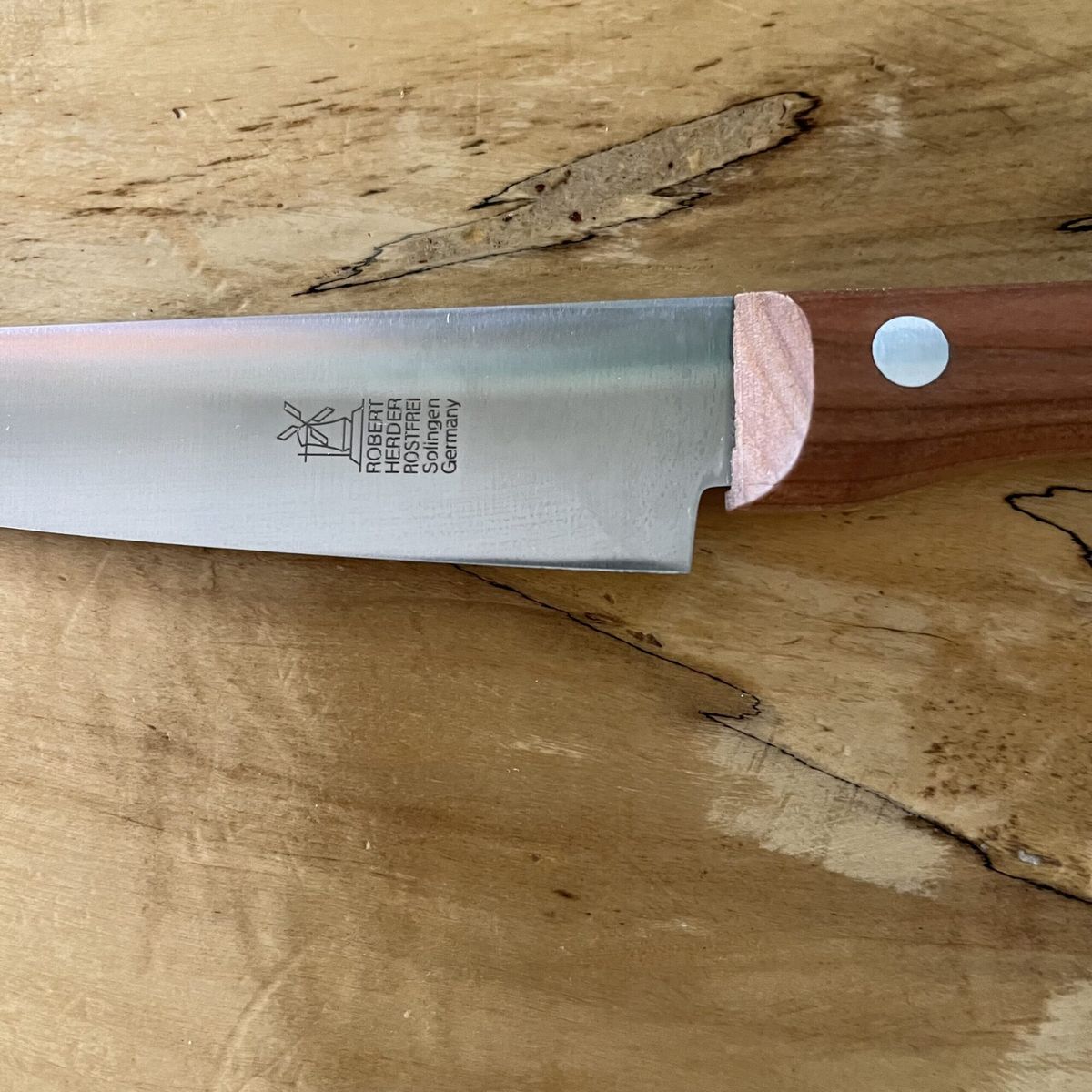 WINDMUHLENMESSER - Cuchillo DUO Petty 13cm con mango de madera de cerezo