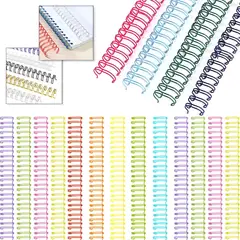 NEBLISUR - Mix 10Colores Espirales Metálicos 19mm 34 Doble Cero 40Unid