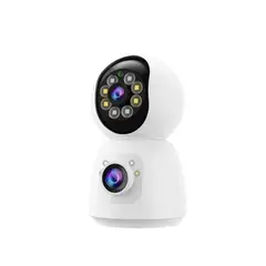 GENERICO - Cámara de Seguridad WiFi Doble lente Inteligente Visión Nocturna Detección de Movimiento