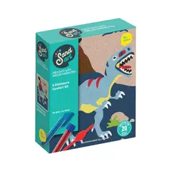 GENERICO - Kit para crear dinosaurios y dragones con arena de colores. Manualidad sin pantallas