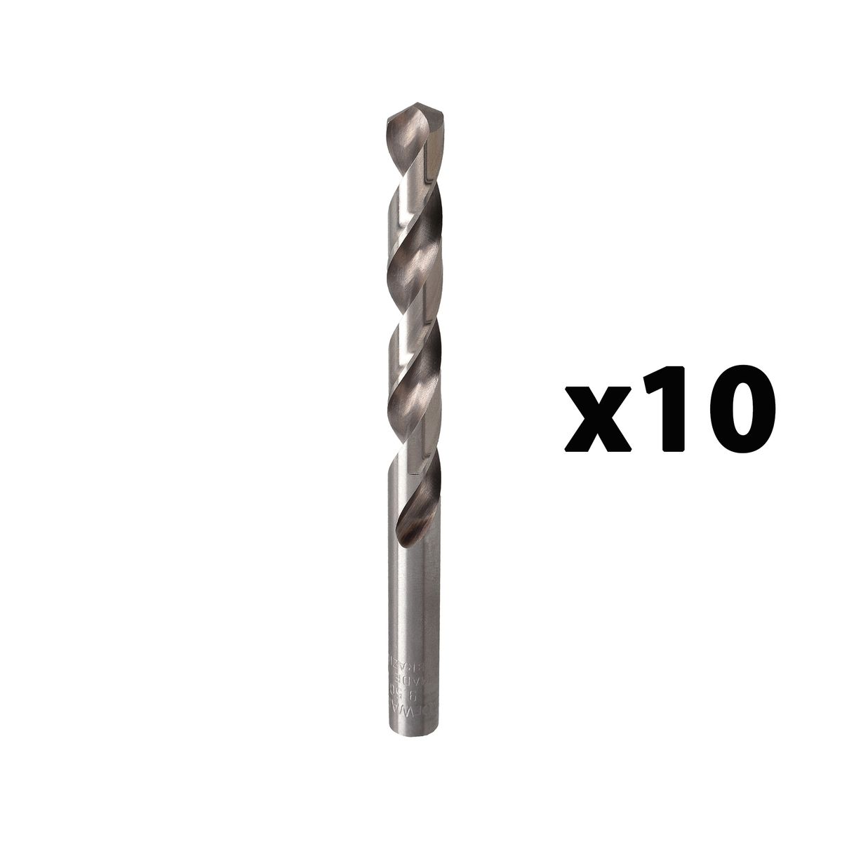 DEWALT - Set 10 brocas acero rápido (HSS) 9.5mm DEWALT DWA0950C