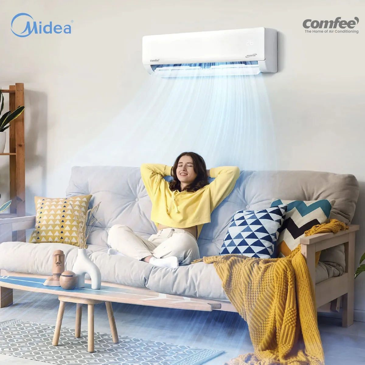 Aire Acondicionado Midea 9.000 BTU - Inverter Comfee, marca MIDEA - Foto 2