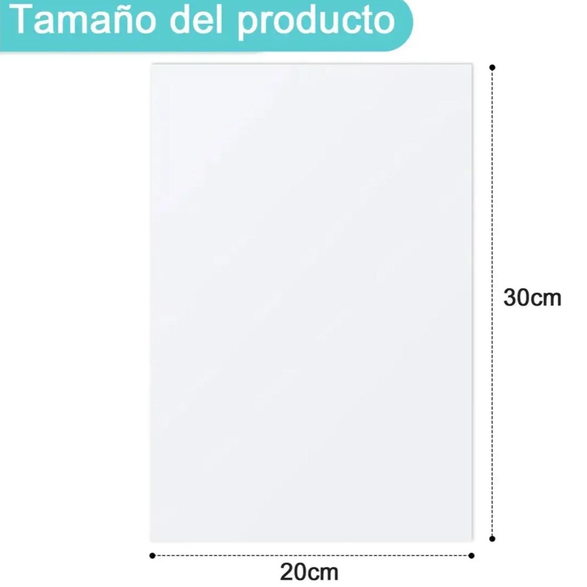 GENERICO - Pack 10 De Placas Metalicas Blancas Sublimables 20x30 Cm