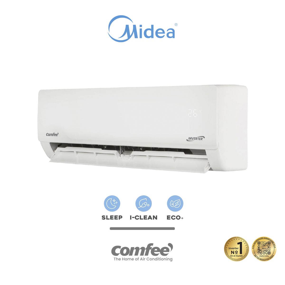 Aire Acondicionado Midea 24.000 BTU - Inverter Comfee, marca MIDEA - Foto 2
