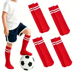 EINICIO - Calcetines De Fútbol A Rayas Para Niños Talla Media 4 Pares