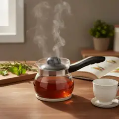 GENERICO - Cafetera Tetera Jarro Vidrio 1050ml con Mango y Tapa