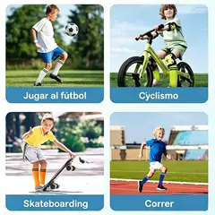 EINICIO - Calcetines De Fútbol A Rayas Para Niños Talla Media 2 Pares-Mezcla De Colores