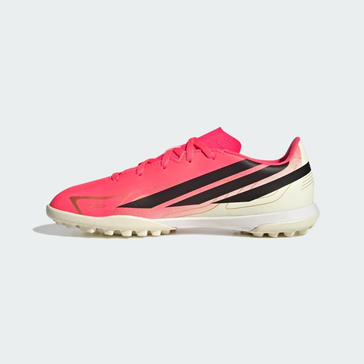 ADIDAS - F50 Hyperfast Club Tf J Zapatilla Fútbol Unisex Adulto Rojo Adidas
