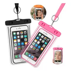 KUANGYE - Pack X6 Fundas Porta Celular Impermeable Protector Anti Agua