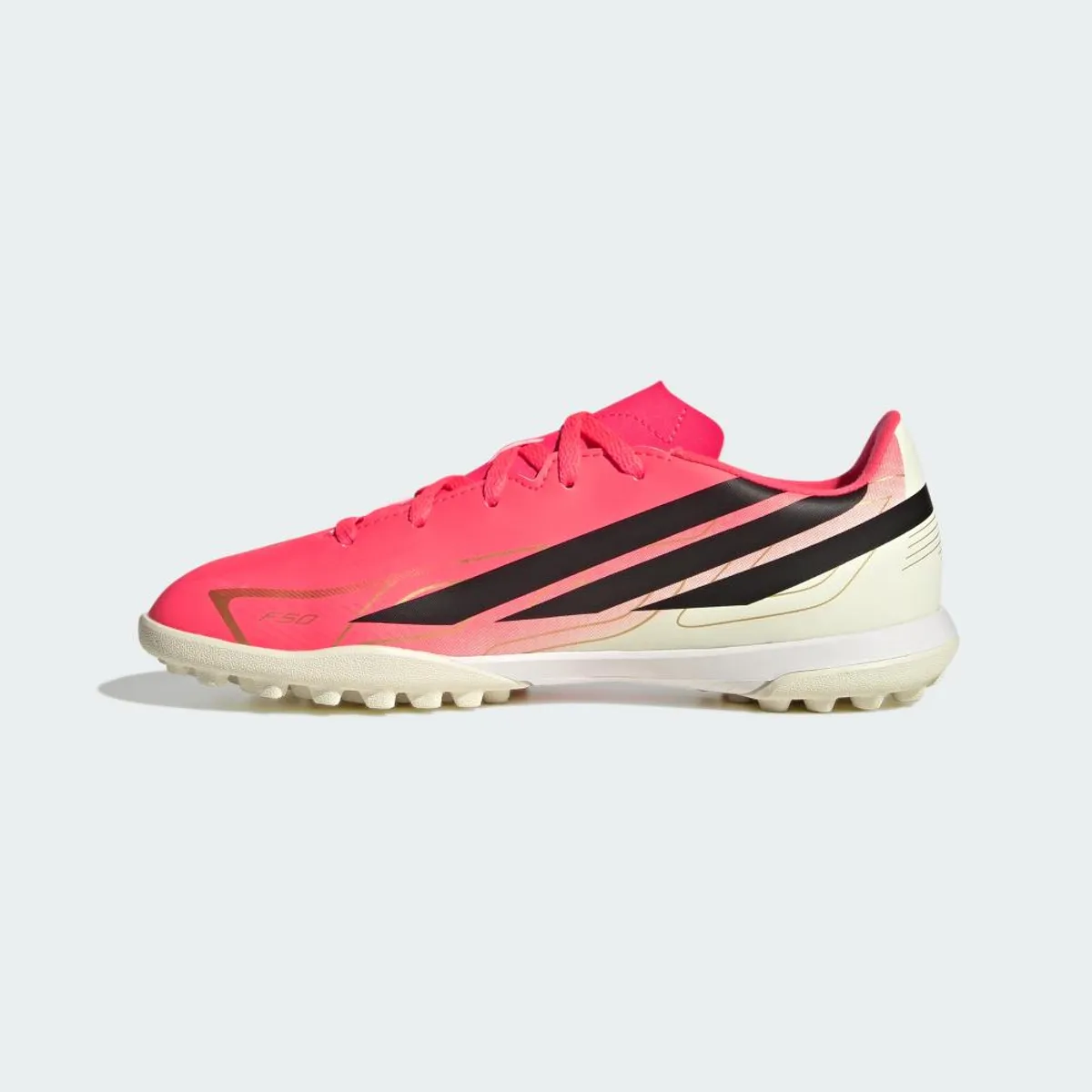 ADIDAS - F50 Hyperfast Club Tf J Zapatilla Fútbol Unisex Adulto Rojo Adidas