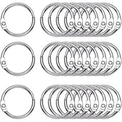 KUANGYE - 100 Unidades Anillos De Encuadernación 25 Mm Llavero Argolla