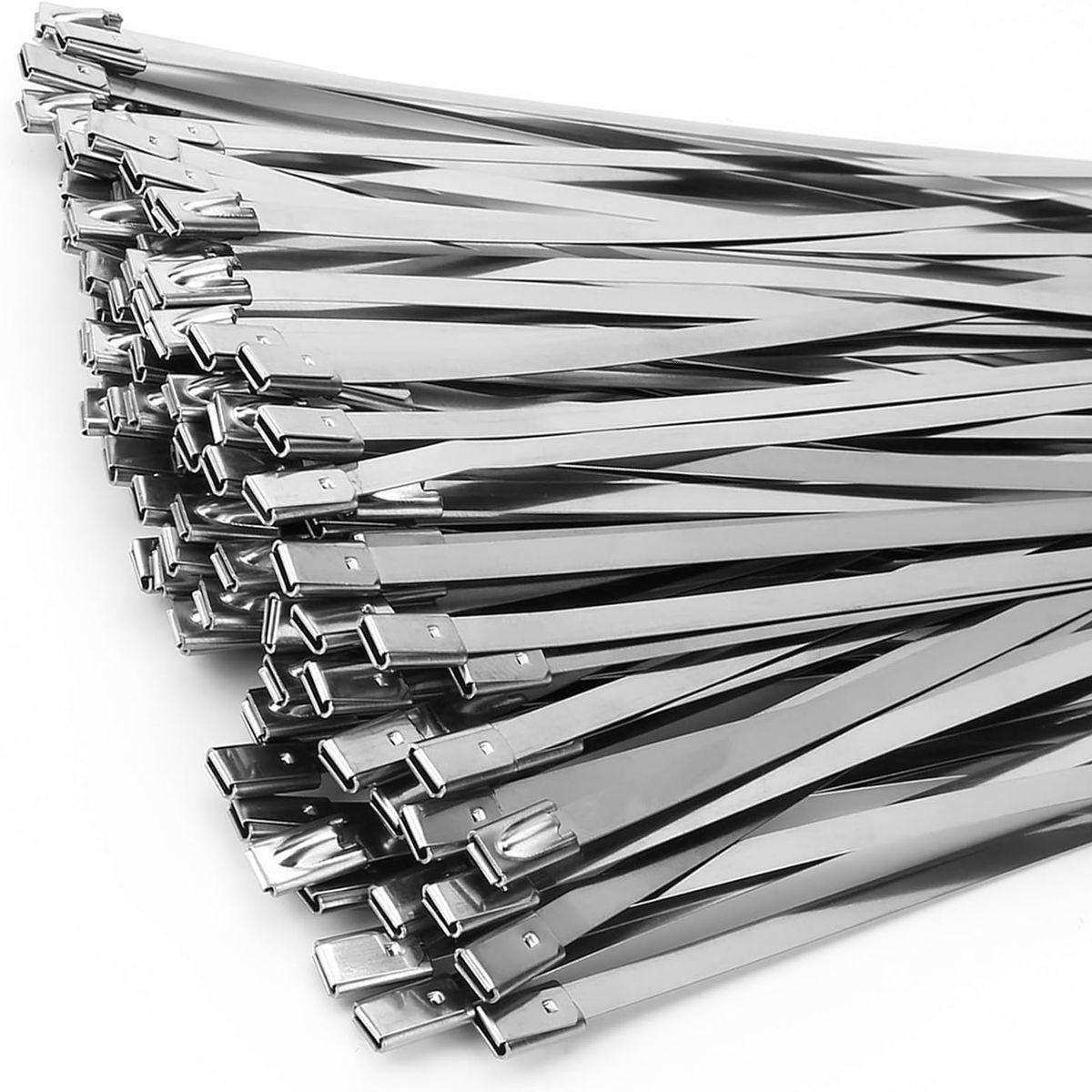 100 bridas de acero inoxidable304, 500mm x 4,6mm, autoblocantes, bridas metálicas, marca TSKY CHILE SHOPPING - Foto Principal