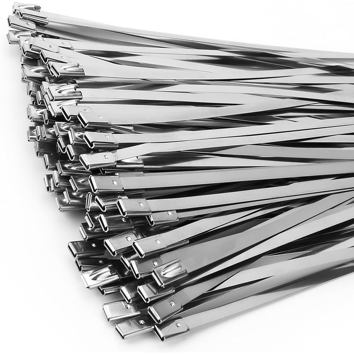 100 bridas de acero inoxidable304, 500mm x 4,6mm, autoblocantes, bridas metálicas, marca TSKY CHILE SHOPPING - Foto Principal