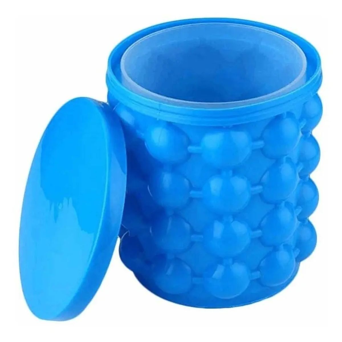 GENERICO - Molde Cubeta de Silicona para hacer Hielos Color Azul