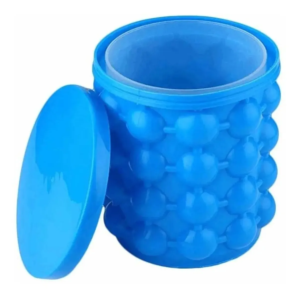 GENERICO - Molde Cubeta de Silicona para hacer Hielos Color Azul