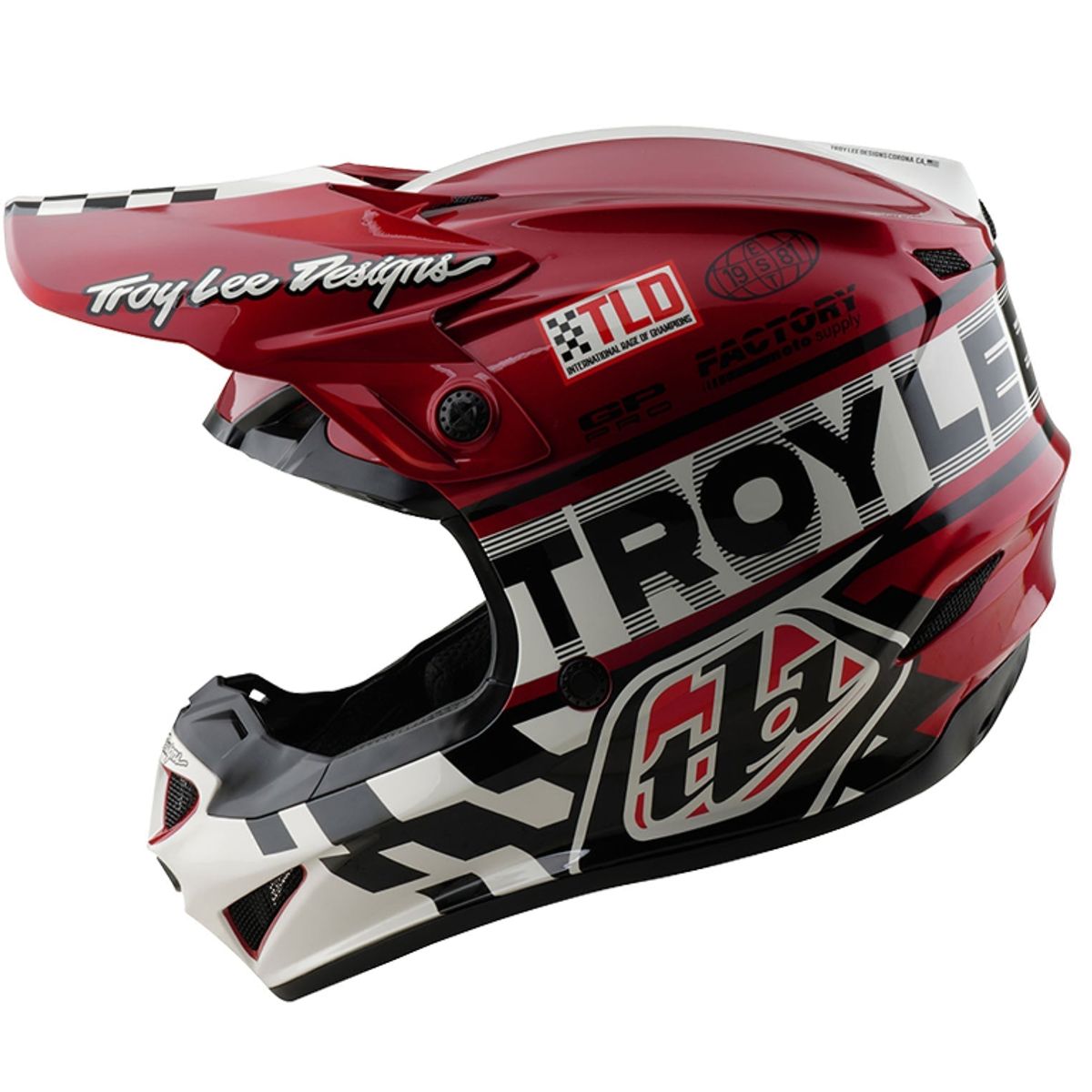 TROY LEE DESIGNS - Troy Lee Designs Casco De Moto GP Pro Fifty-50 Blanco  Rojo