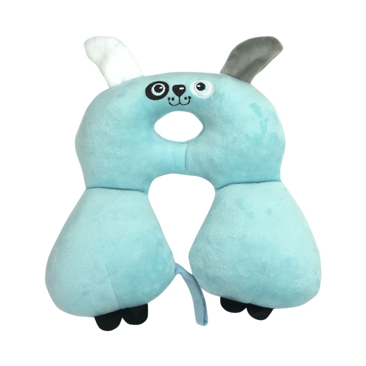 PUMUCKI - Cojín Cervical Ergonómico para Bebé con Soporte de Cuello Celeste