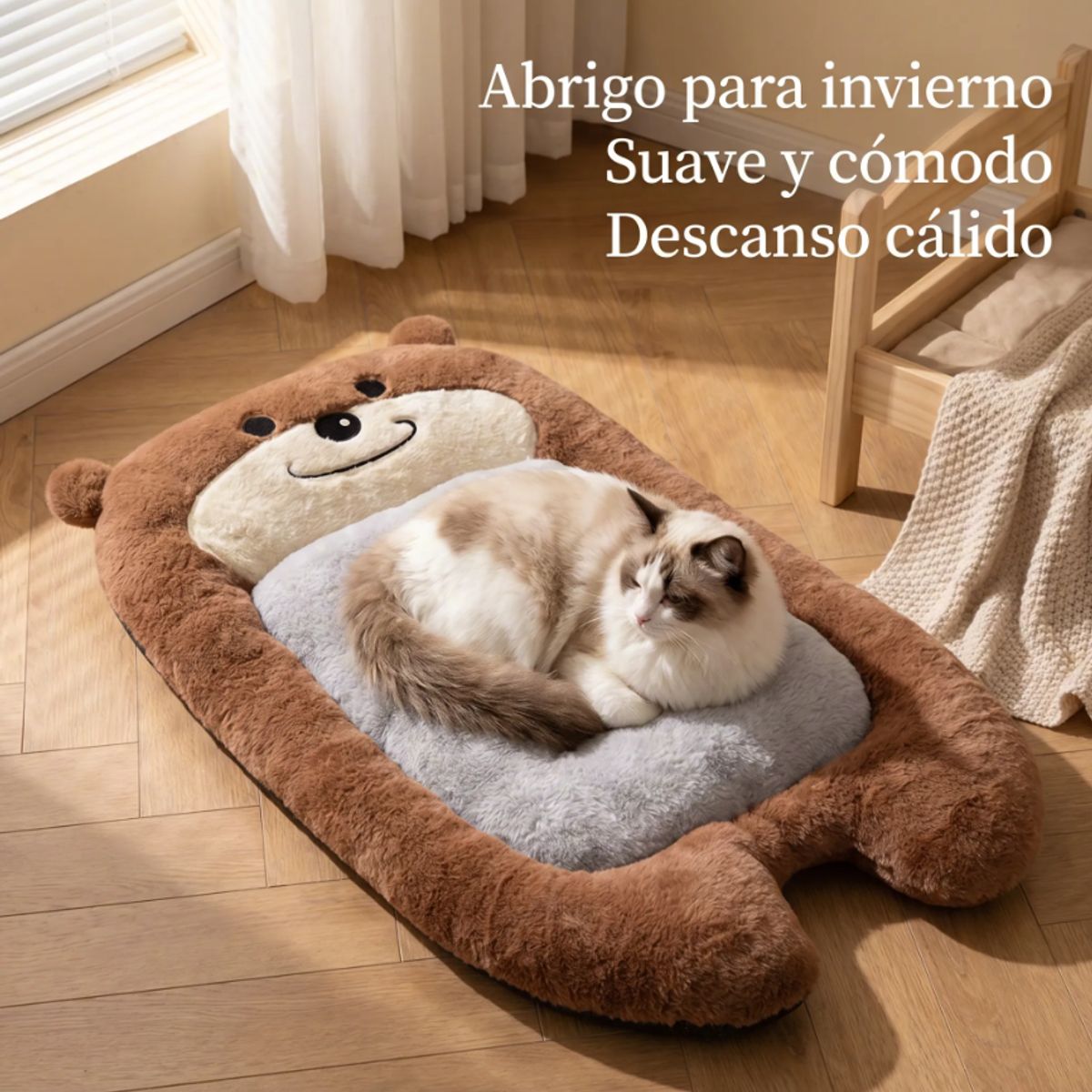 HOMER OUTDOOR - Cama Para Gato Y Perro marrón 72x47cm HomerOutdoor