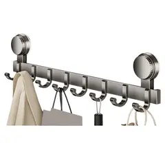 TSKY CHILE SHOPPING - 60cm Ganchos para Pared con Ventosa,Gancho Ventosa Baño para Toallas sin Taladro,Toalleros de Gancho