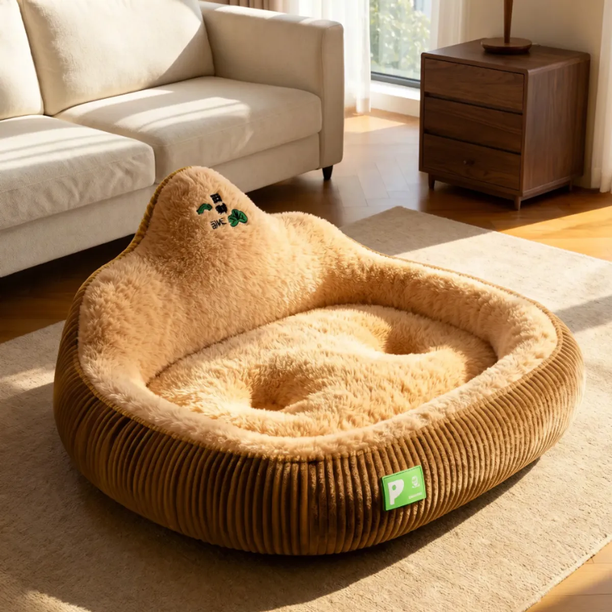 HOMER OUTDOOR - Cama Para Mascotas Homer Soft L 60x45x28cm Marrón