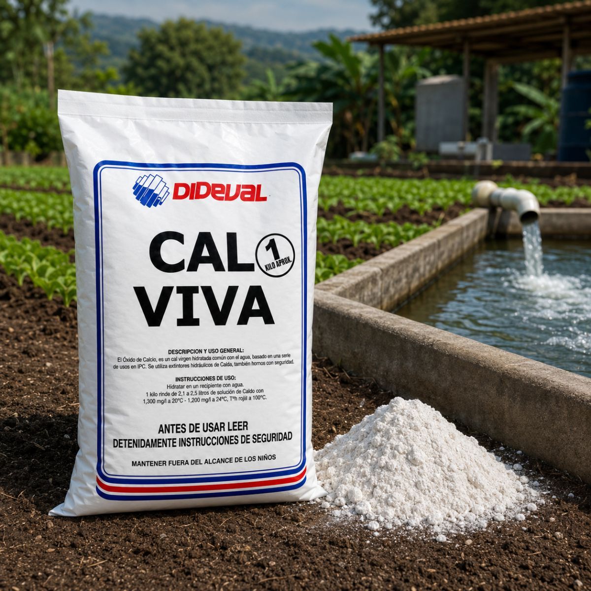 Cal Viva (Oxido De Calcio) 1 Kg Dideval, marca DIDEVAL - Foto Principal