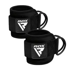 SDFIT - Tobilleras Par de Levantamiento RDX Pro Stras Black WAN-A4B-P