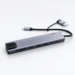 LINKON - Hub Adaptador Usb C 8 en 2 Para Mac Macbook Windows