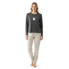DELIBERANCE - Pijama Pingüino Bordado Marengo