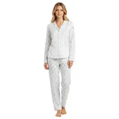 DELIBERANCE - Pijama Pingüino Abotonado Estampado