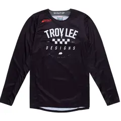 TROY LEE DESIGNS - Polera de Moto Scout GP Ripper Negra