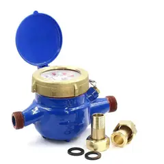 GENERICO - Medidor remarcado De Agua 1.2 pulgadas Profesional Con Dos Salidas