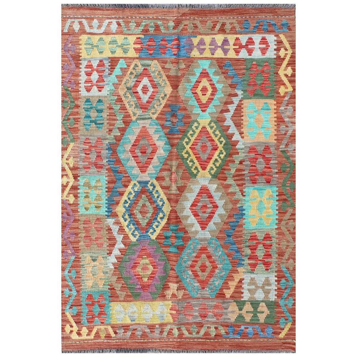 CONSORCIO PERSA - Alfombra lana kelim Kashkuli de 1.80 x 1.30 mts., 0150