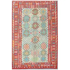CONSORCIO PERSA - Alfombra lana kelim Kashkuli de 3.00 x 2.10 mts., 0207