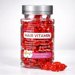 SECRET - Cápsulas Vitamina Capilar 40 und Aceite Marroquí Macadamia Aguacate Vitaminas A C E B5 Cabello Brillante Sin Frizz Tratamiento Nutritivo