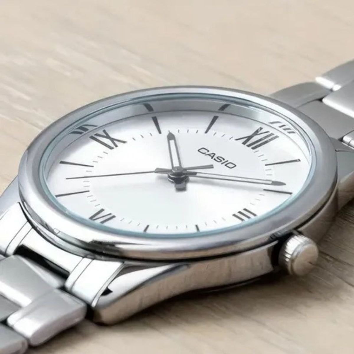 CASIO - Reloj Analogo Plateado Casio MTP-V005D-7B5