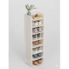 GENERICO - Organizador Zapatero Estante Repisa 8 Niveles Color Blanco