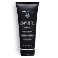 APIVITA - Gel Limpiador Negro Detox - Rostro Y Ojos