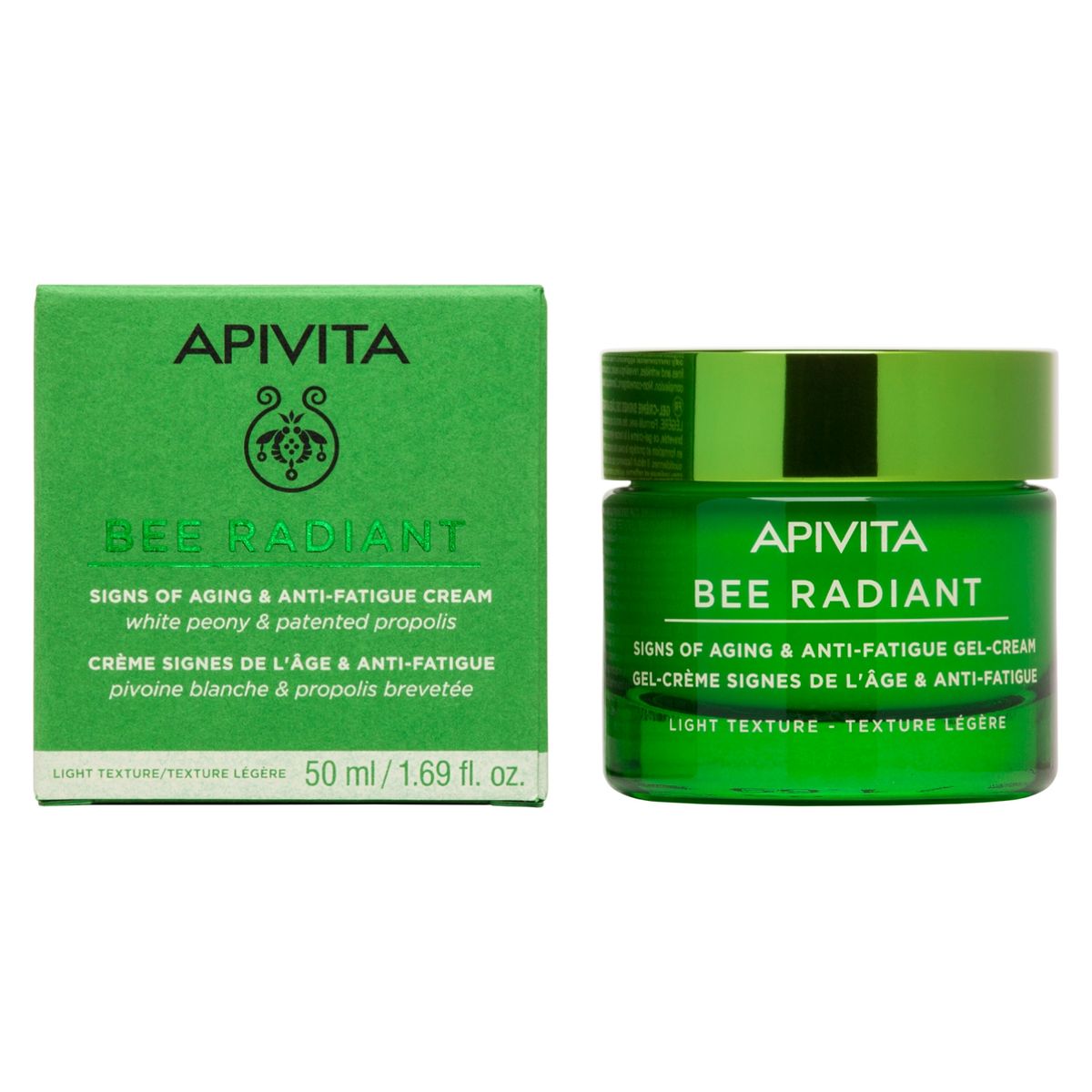 APIVITA - Bee Radiant Gel-Crema Signos De La Edad Y Anti-Fatiga  (Textura Ligera) Apivita