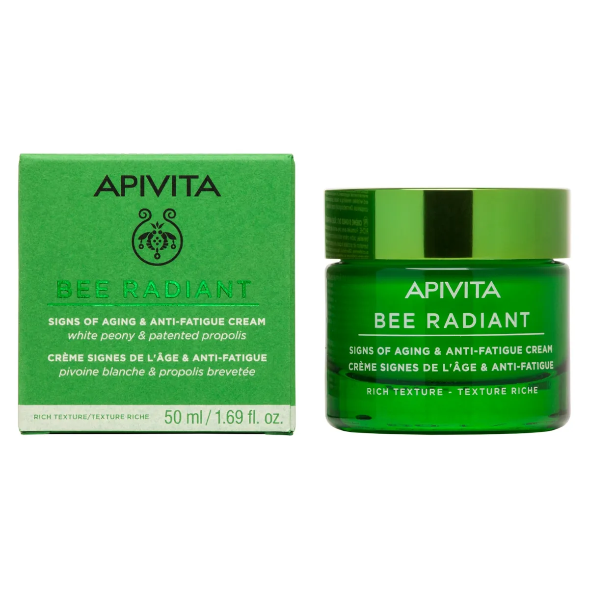 APIVITA - Bee Radiant Crema Signos De La Edad Y Anti-Fatiga  (Textura Rica) Apivita