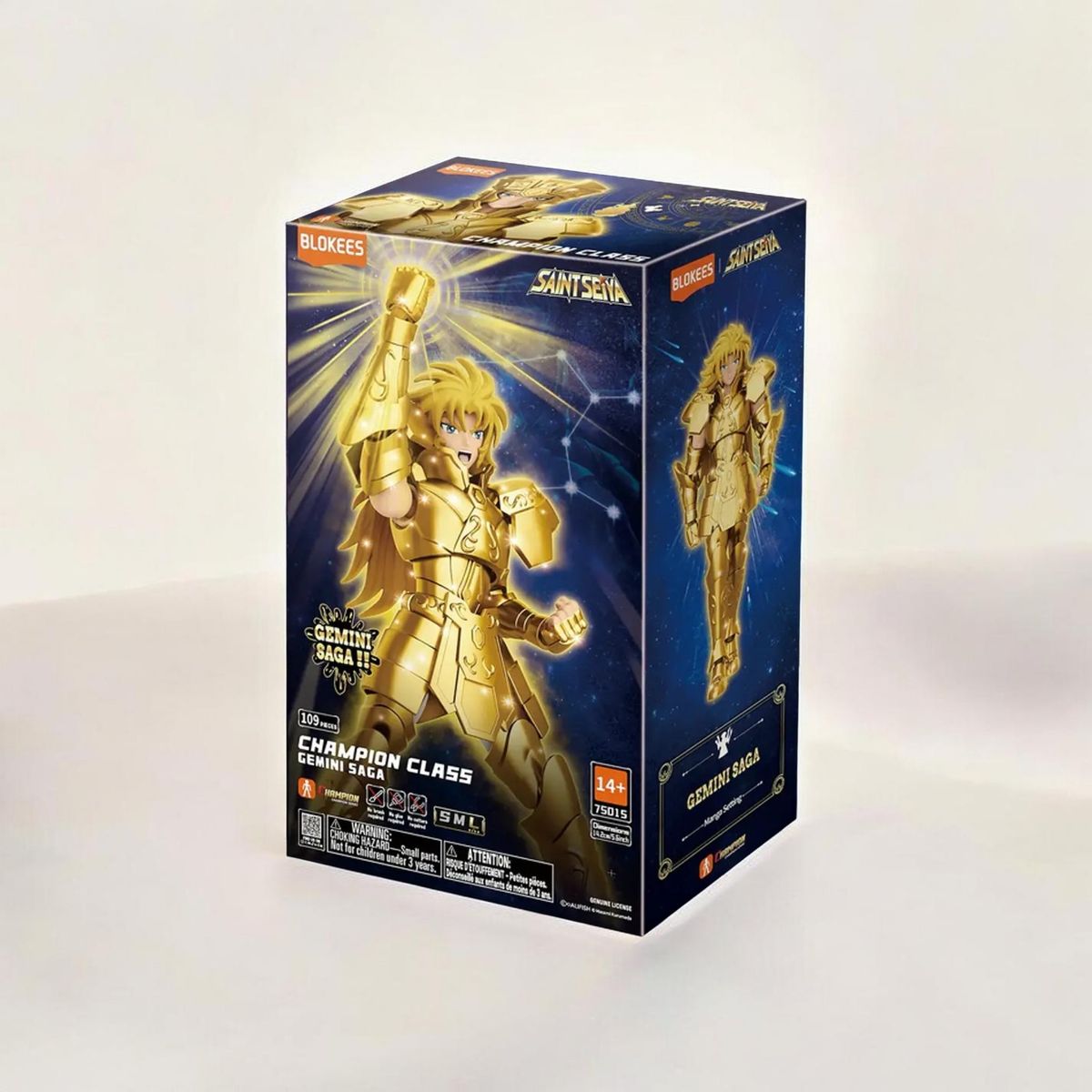 BLOKEES - Figura Gemini Saga Saint Seiya Blokees Caballeros Del Zodiaco