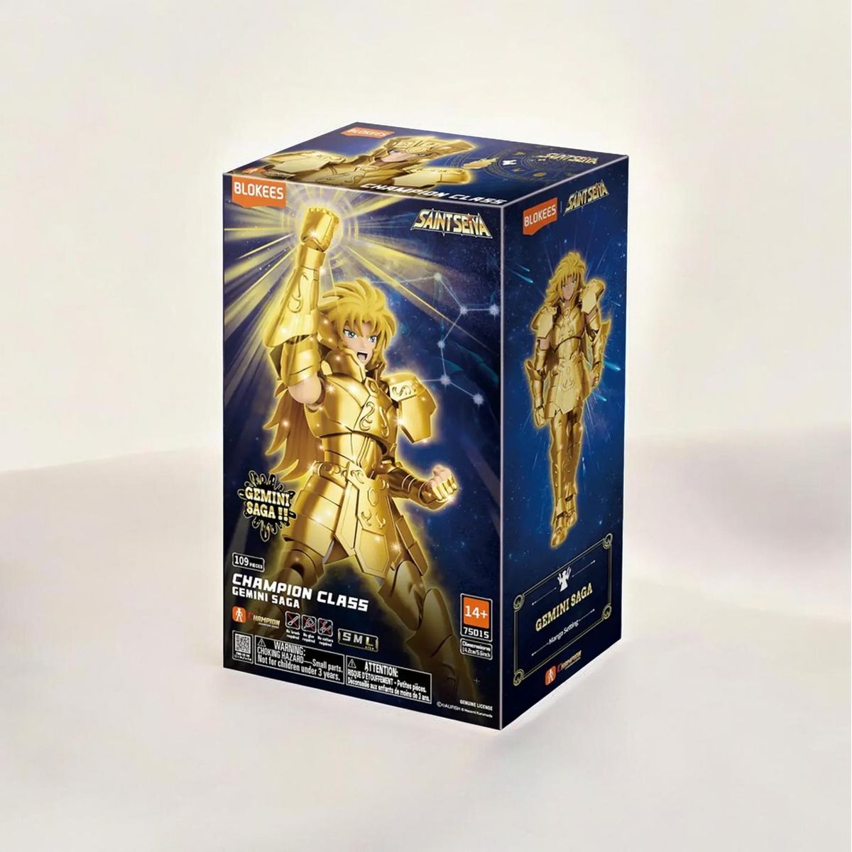 BLOKEES - Figura Gemini Saga Saint Seiya Blokees Caballeros Del Zodiaco