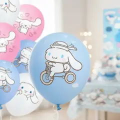 GENERICO - Set De Cumpleaños cotillón De Cinnamoroll Decoración + Tela