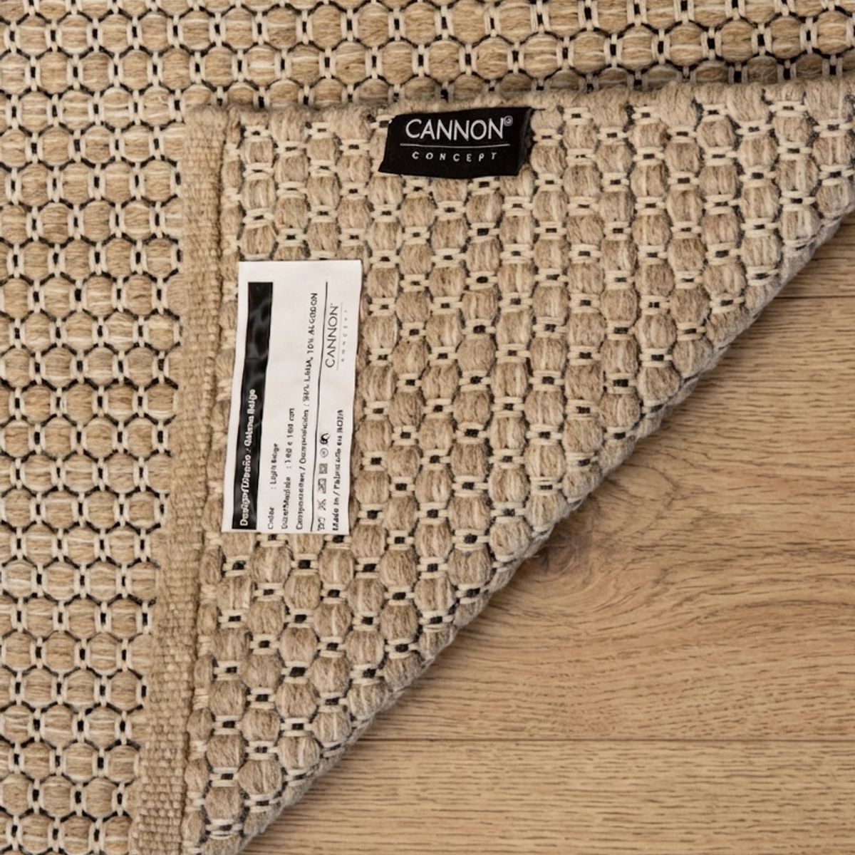 CANNON - Alfombra Lana Galena Beige 160x230 CMS