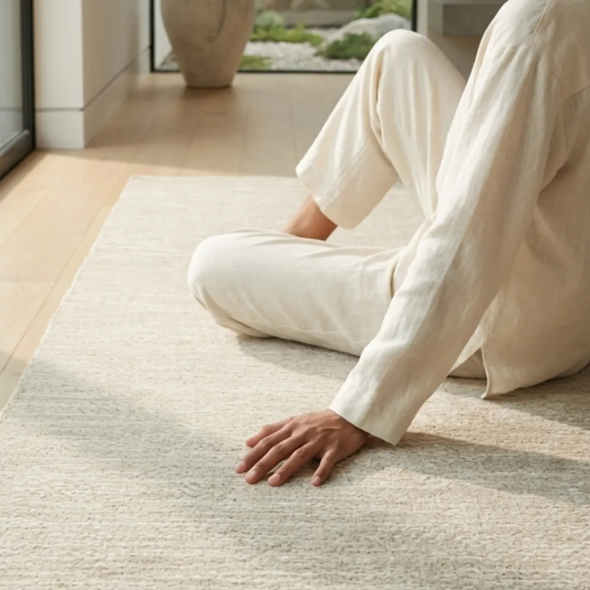 CANNON - Alfombra Lana Kora Gris Claro 230x330 CMS