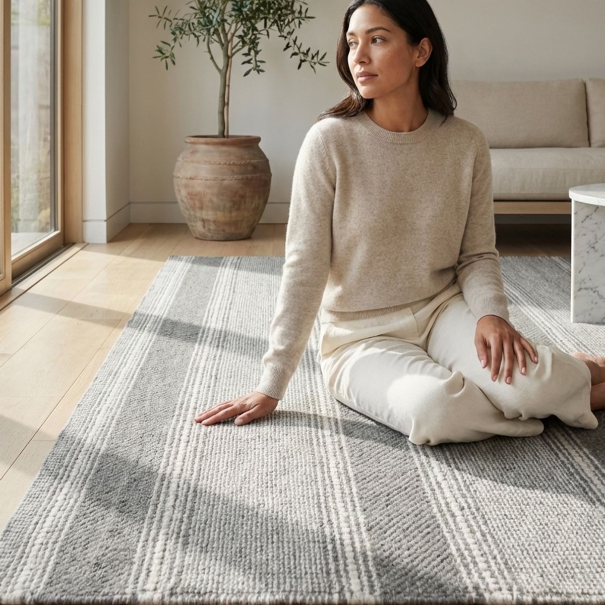 CANNON - Alfombra Lana Loom Gris 230x330 CMS