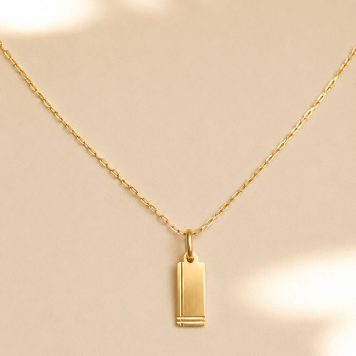 GENERICO - Cadena y Placa Oro 18k