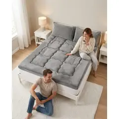 GENERICO - Cubre Colchón Acolchado Plush Ultra Suave 2 Plazas