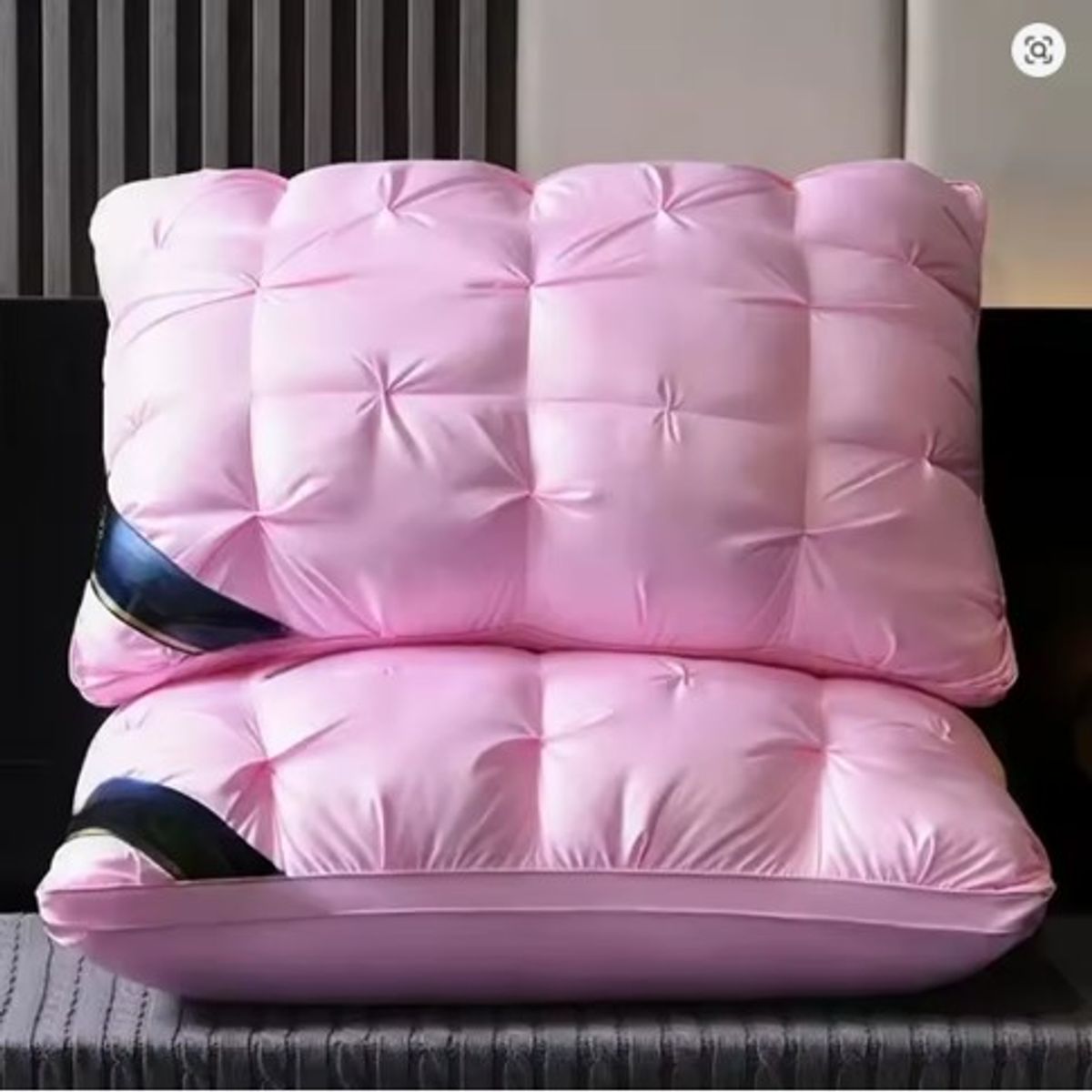 GENERICO - SET DE 2 ALMOHADAS HOTELERAS DE LUJO COLOR ROSA